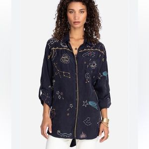 Johnny Was ‘Stargazing’ Button-down shirt Sz M